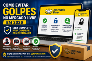 Como evitar golpes no Mercado Livre em 2026 com dicas de segurança para identificar vendedores confiáveis e realizar compras online seguras