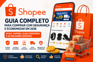 Guia completo para comprar na Shopee com segurança em 2026, economizar com cupons, identificar lojas confiáveis e encontrar as melhores ofertas.