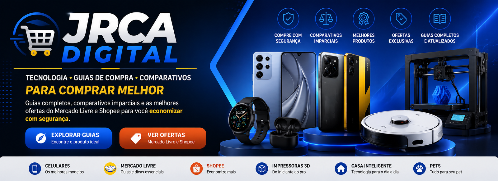 JRCA Digital — guias de compras, tecnologia, comparativos e ofertas